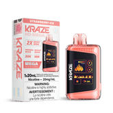 Kraze HD Mega - Strawberry Ice Disposable Vape available on Canada online vape shop